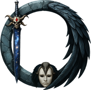 Finished raven token frame render