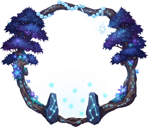 Star Druid token frame